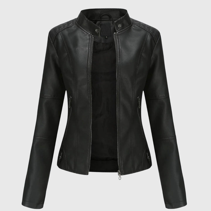 Giorgina™ - Casaco de Couro Elegante para Mulheres