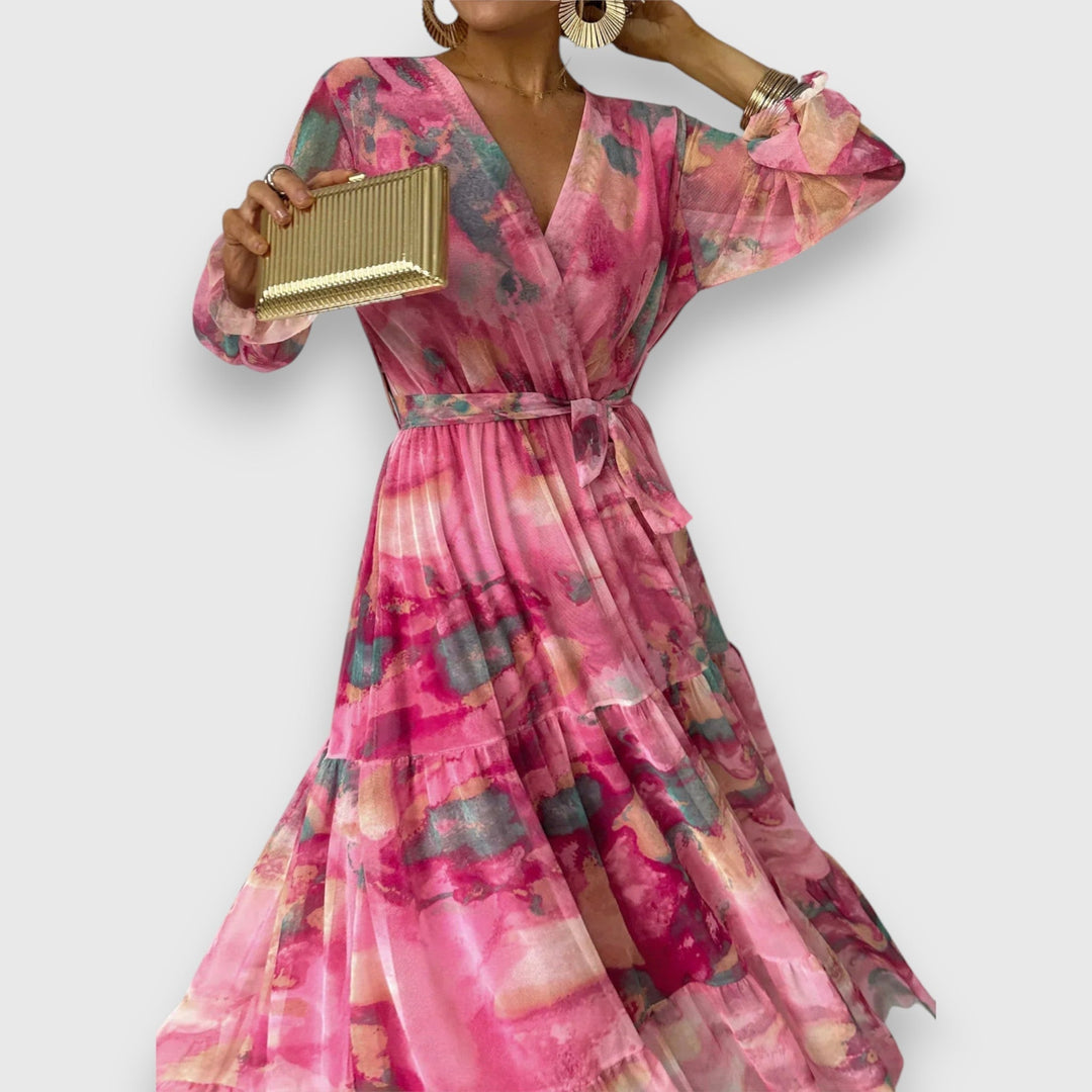 Marielle – Robe floral elegante para momentos especiais