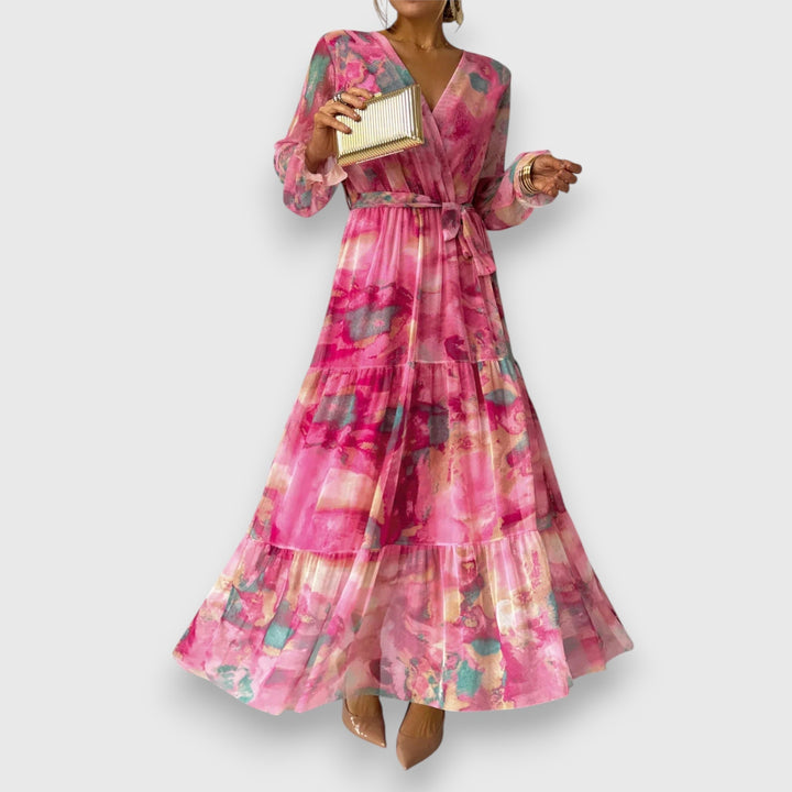 Marielle – Robe floral elegante para momentos especiais
