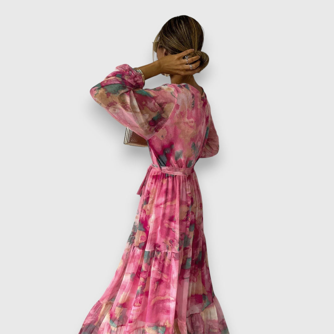 Marielle – Robe floral elegante para momentos especiais