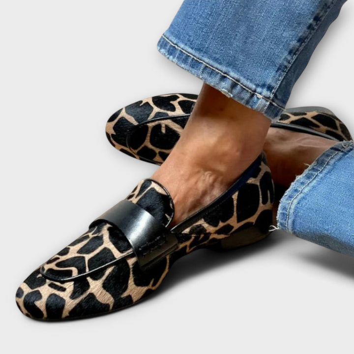 Léonie™ | Mocassim Leopardo