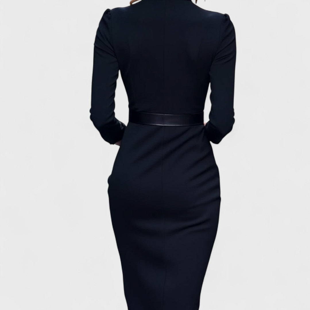 Hanna – Vestido de gola alta