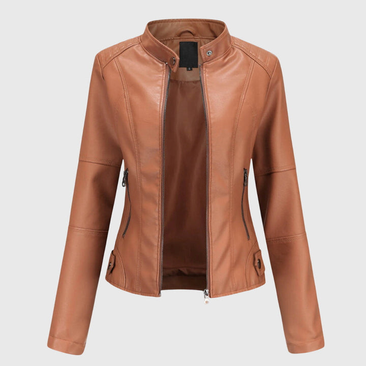 Giorgina™ - Casaco de Couro Elegante para Mulheres