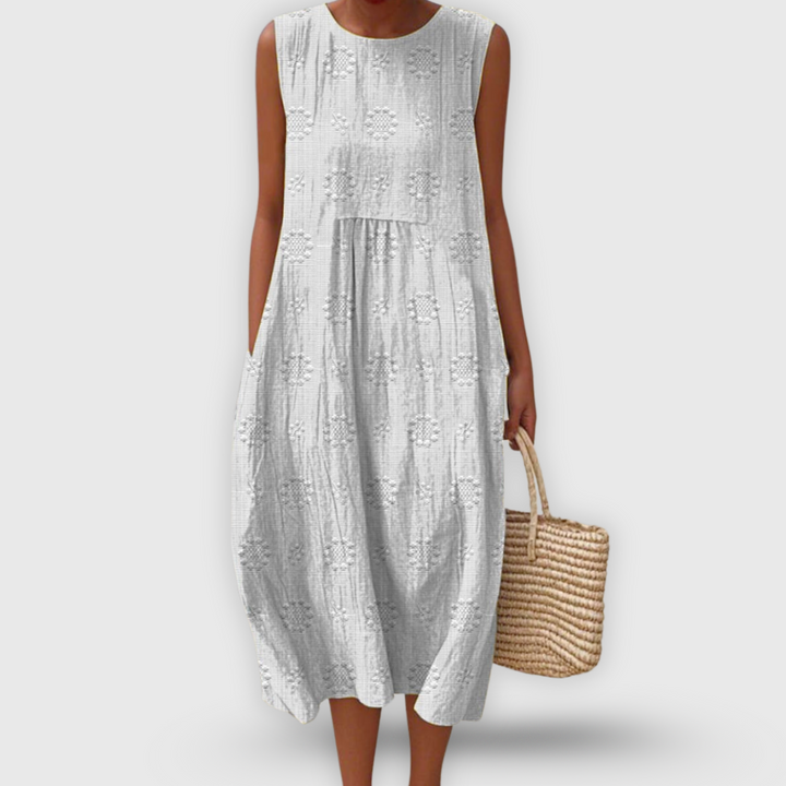 Amalina™ - Elegante Vestido de Algodão