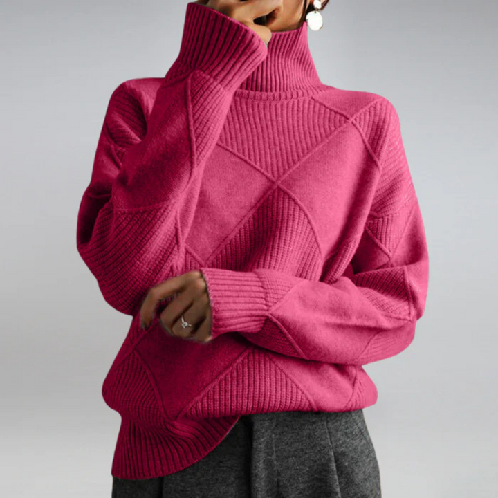 Lauren | Pullover de Cachemira Luxuosa com Gola Alta