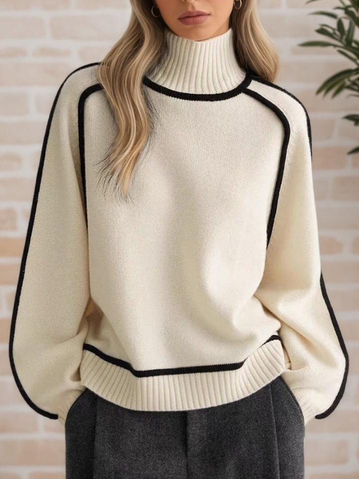 Donna | Pullover Elegante com Gola Alta
