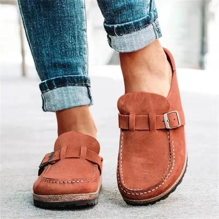 Lyra - Mocassins Ortopédicos em Couro Suede