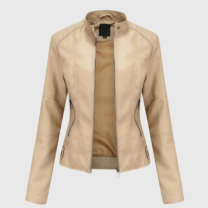 Giorgina™ - Casaco de Couro Elegante para Mulheres