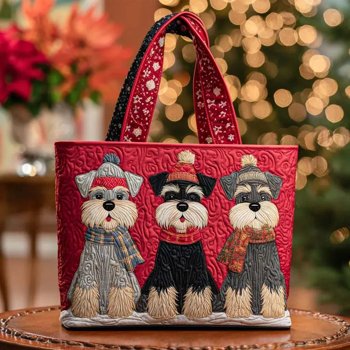 Saco artesanal - Trio de Schnauzers