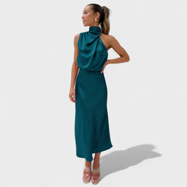 Alda - Robe Elegante em Satin