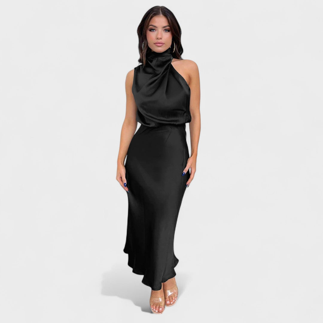 Alda - Robe Elegante em Satin