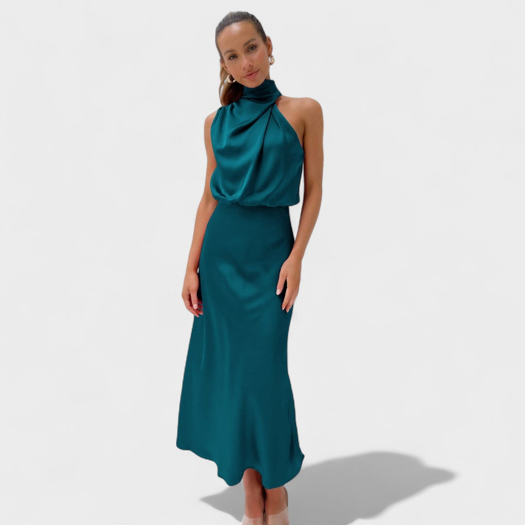 Alda - Robe Elegante em Satin