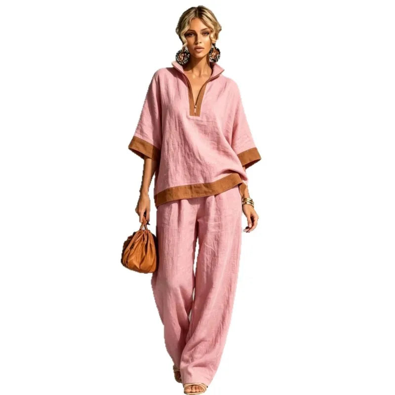 Conjunto Vintage Feminino com Look Linho
