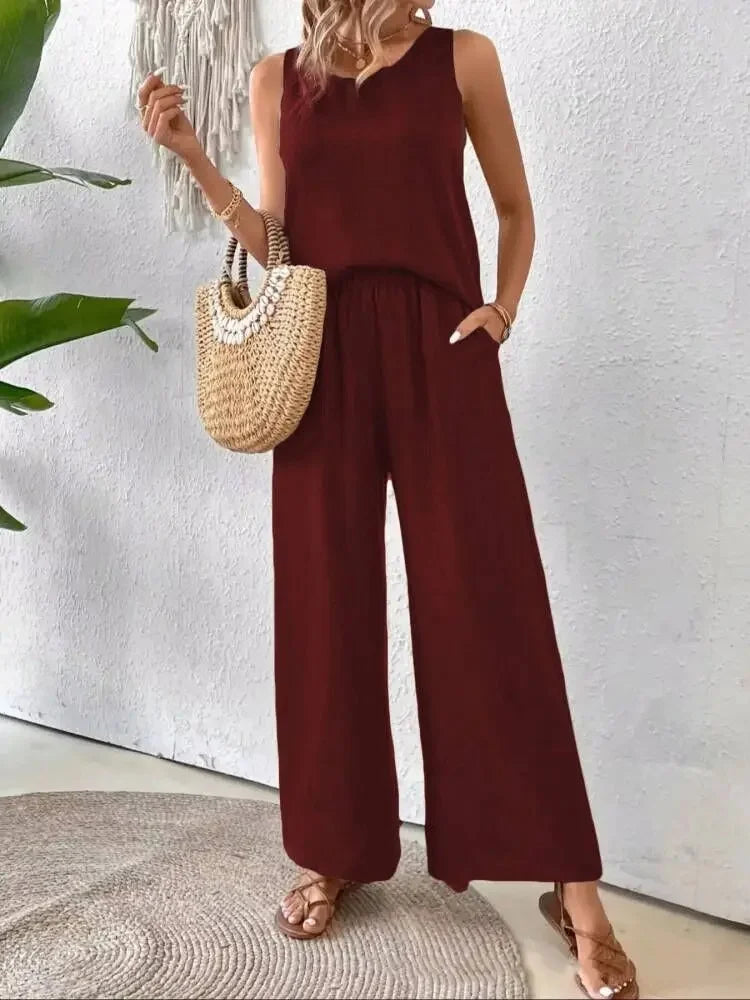 Ophelia - Conjunto elegante de duas peças