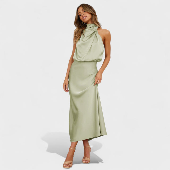 Alda - Robe Elegante em Satin