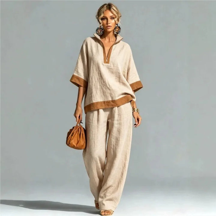 Conjunto Vintage Feminino com Look Linho