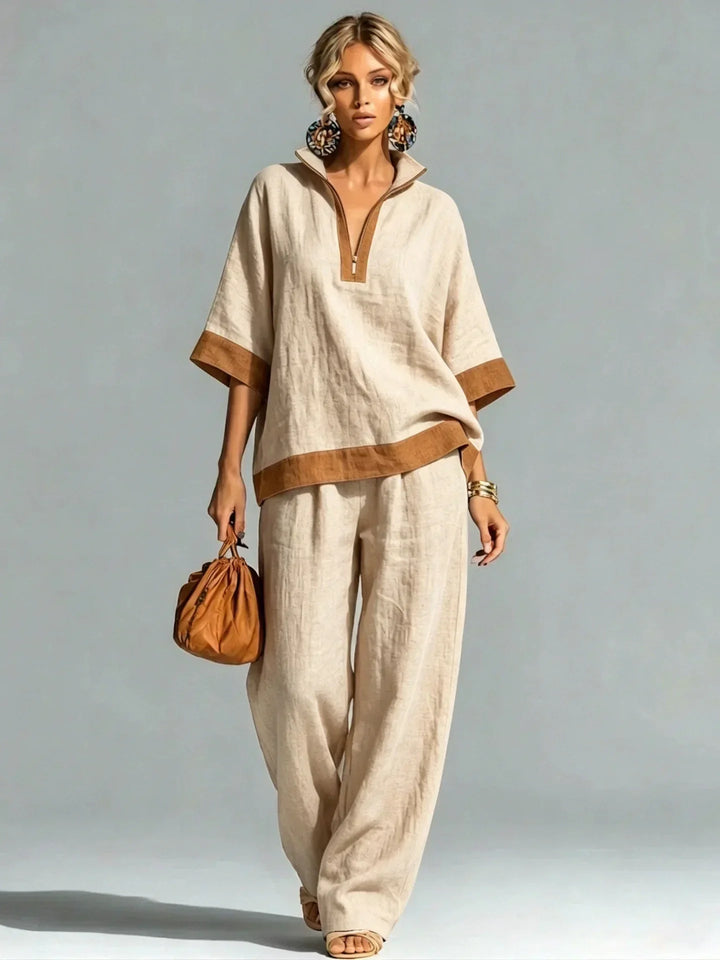 Conjunto Vintage Feminino com Look Linho