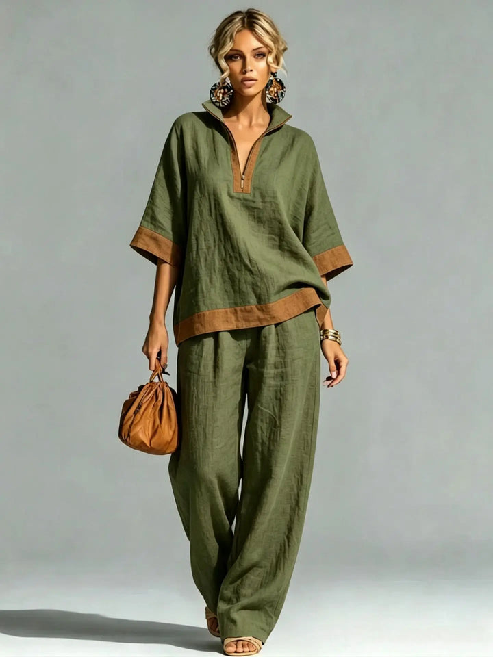 Conjunto Vintage Feminino com Look Linho