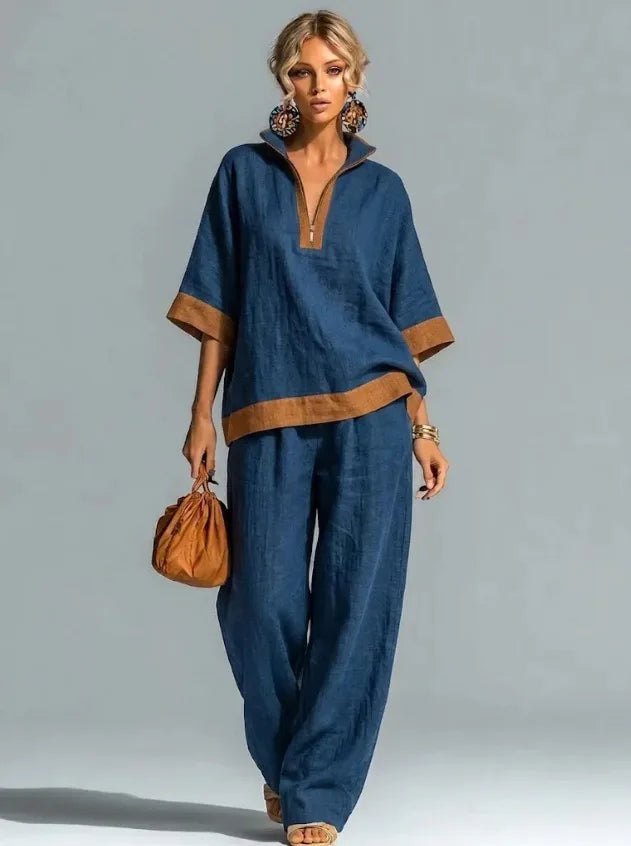 Conjunto Vintage Feminino com Look Linho
