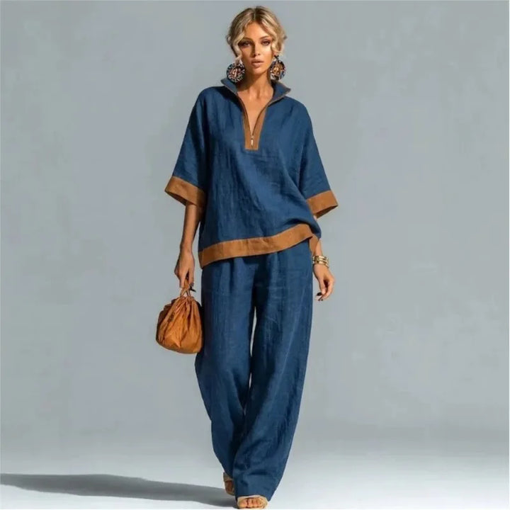 Conjunto Vintage Feminino com Look Linho