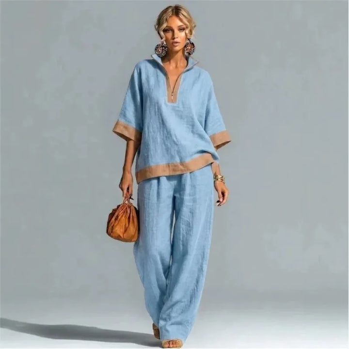 Conjunto Vintage Feminino com Look Linho