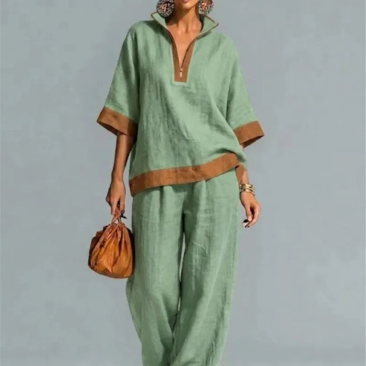 Conjunto Vintage Feminino com Look Linho
