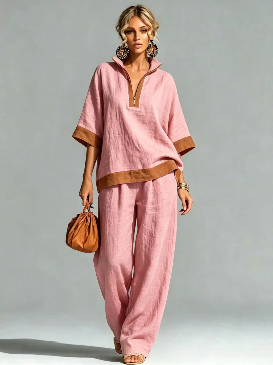 Conjunto Vintage Feminino com Look Linho