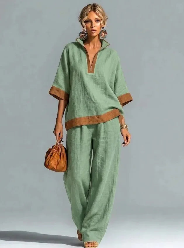 Conjunto Vintage Feminino com Look Linho
