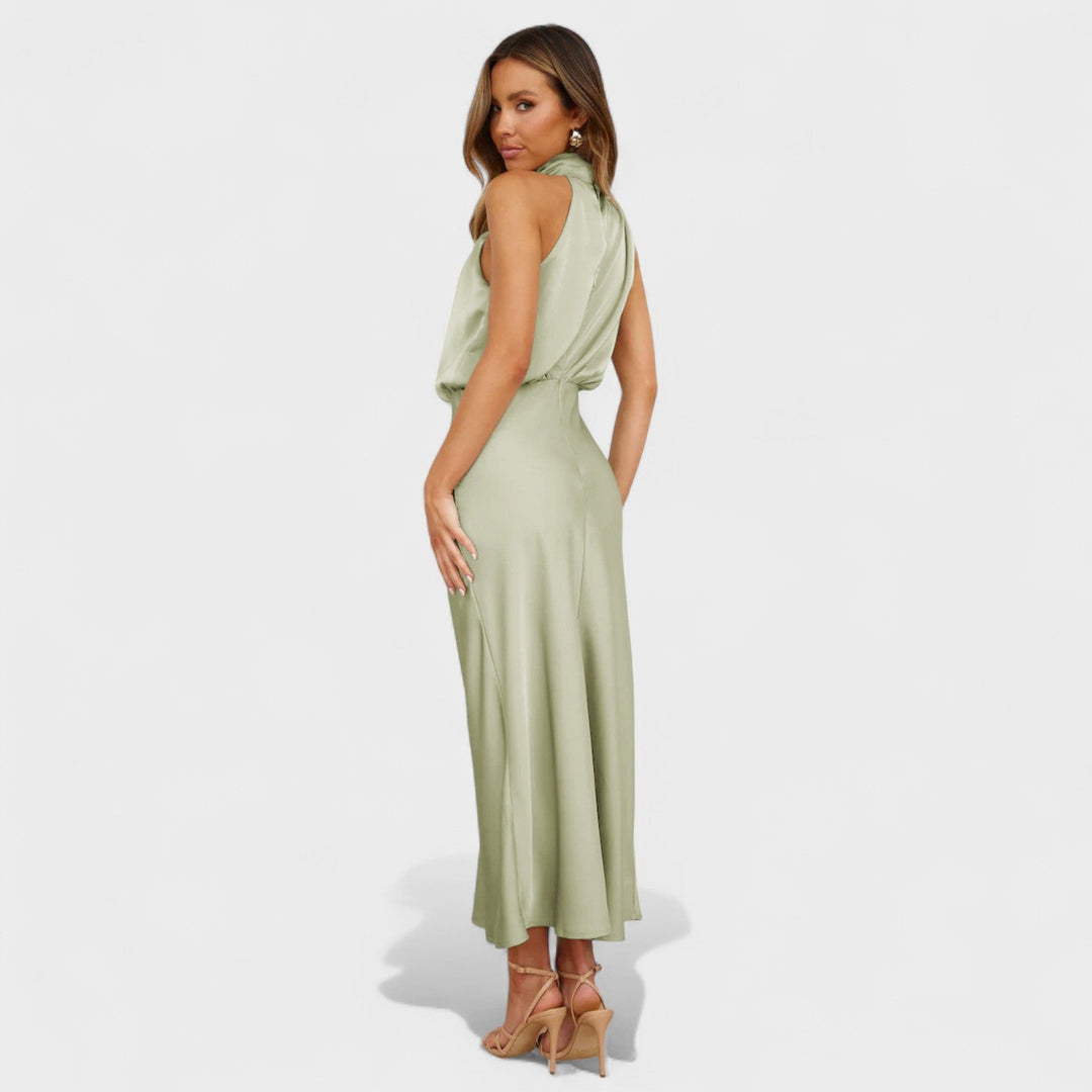 Alda - Robe Elegante em Satin
