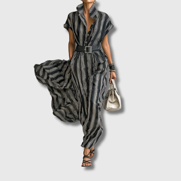 Sanja – Elegante maxi vestido em chiffon