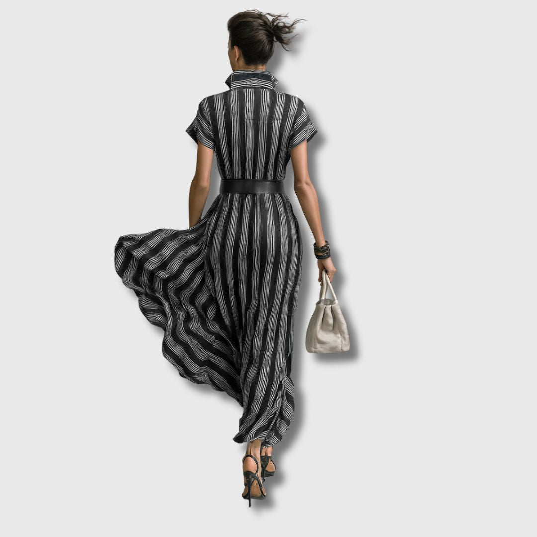 Sanja – Elegante maxi vestido em chiffon