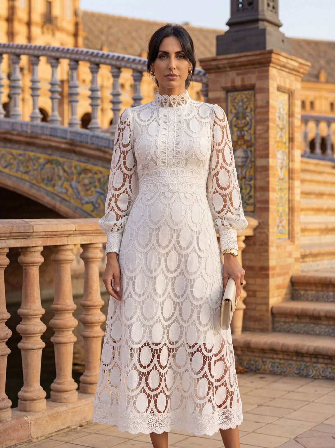 Aurora - Robe de renda de luxo