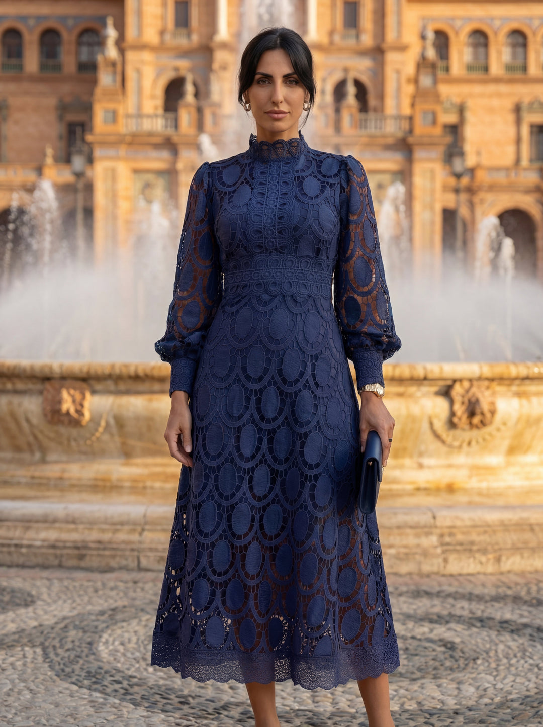Aurora - Robe de renda de luxo
