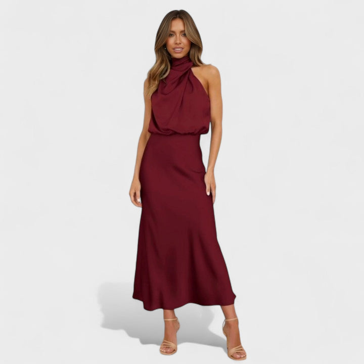 Alda - Robe Elegante em Satin