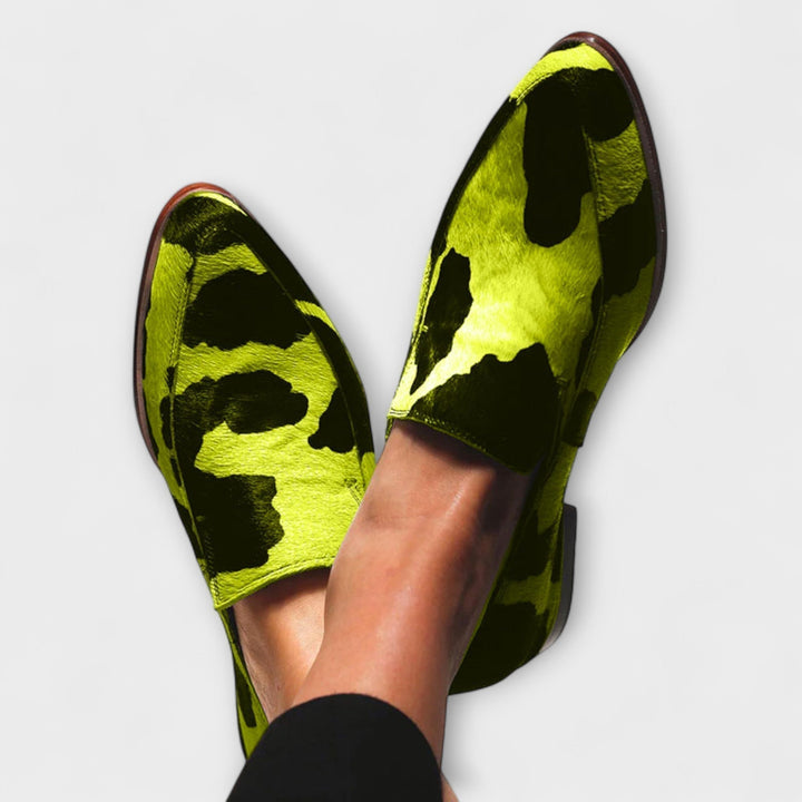 Paloma™ | Mocassins Impressão Vaca