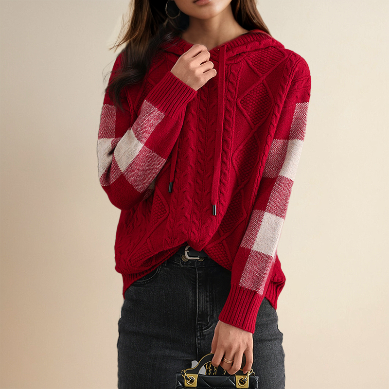Emily | Pullover com Capuz Trançado