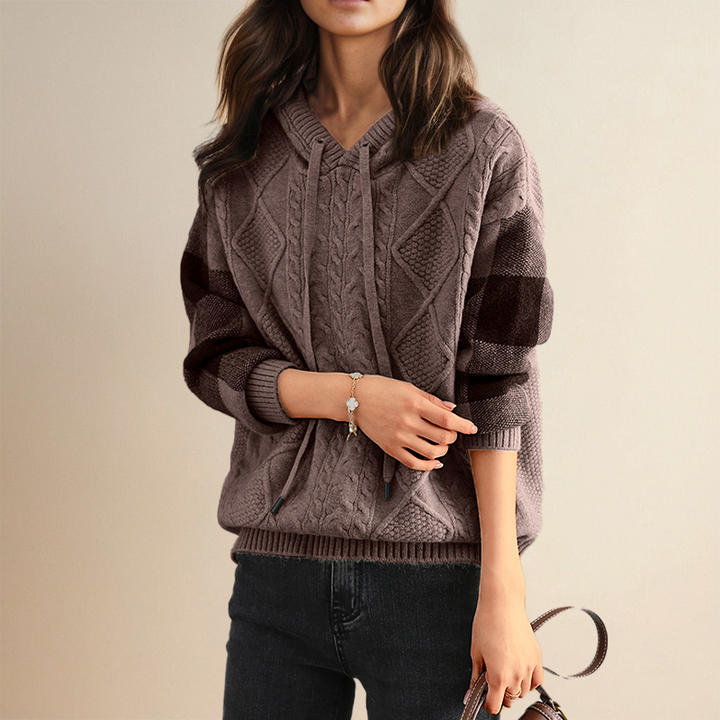 Emily | Pullover com Capuz Trançado