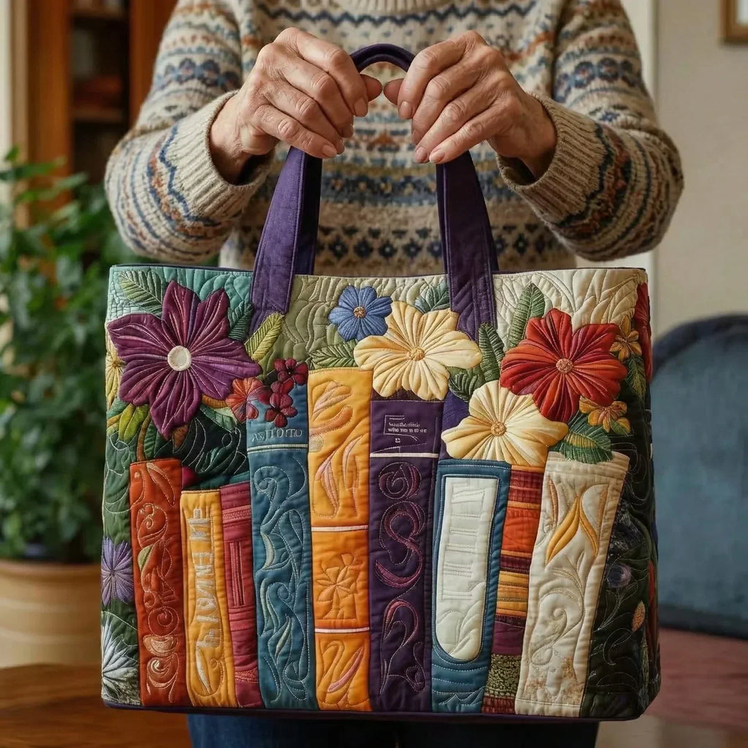 Saco tote almofadado - Amante dos livros