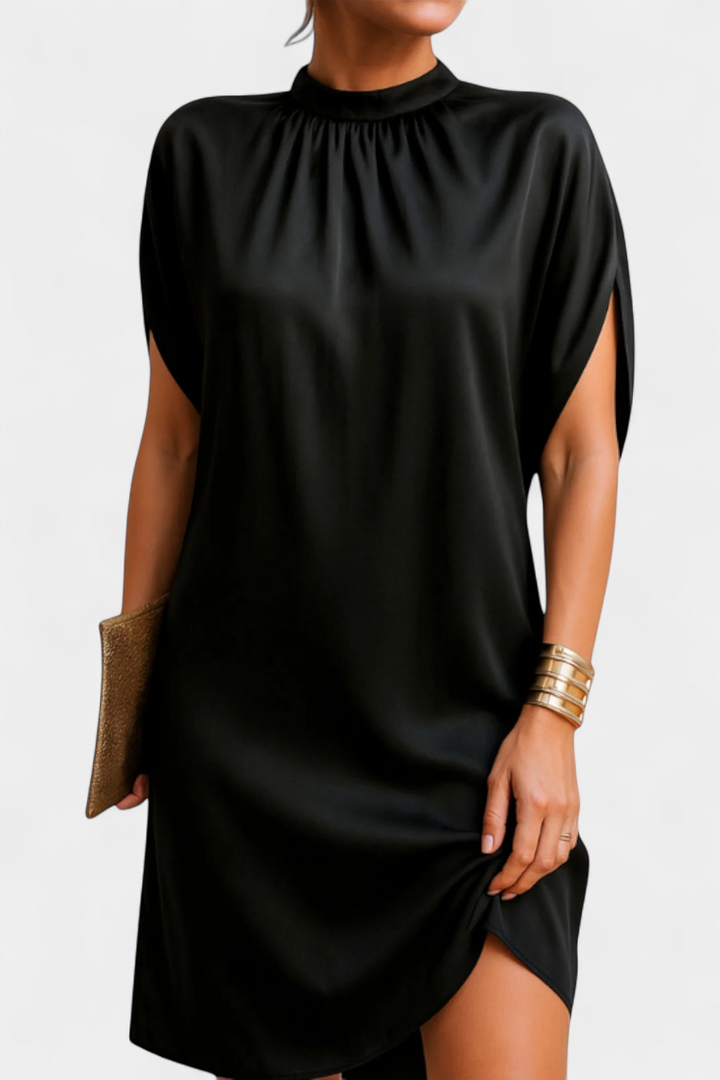 Robe Midi Ena Intemporal com Decote Redondo