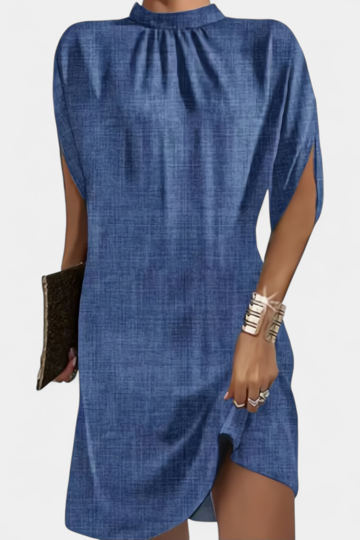 Robe Midi Ena Intemporal com Decote Redondo