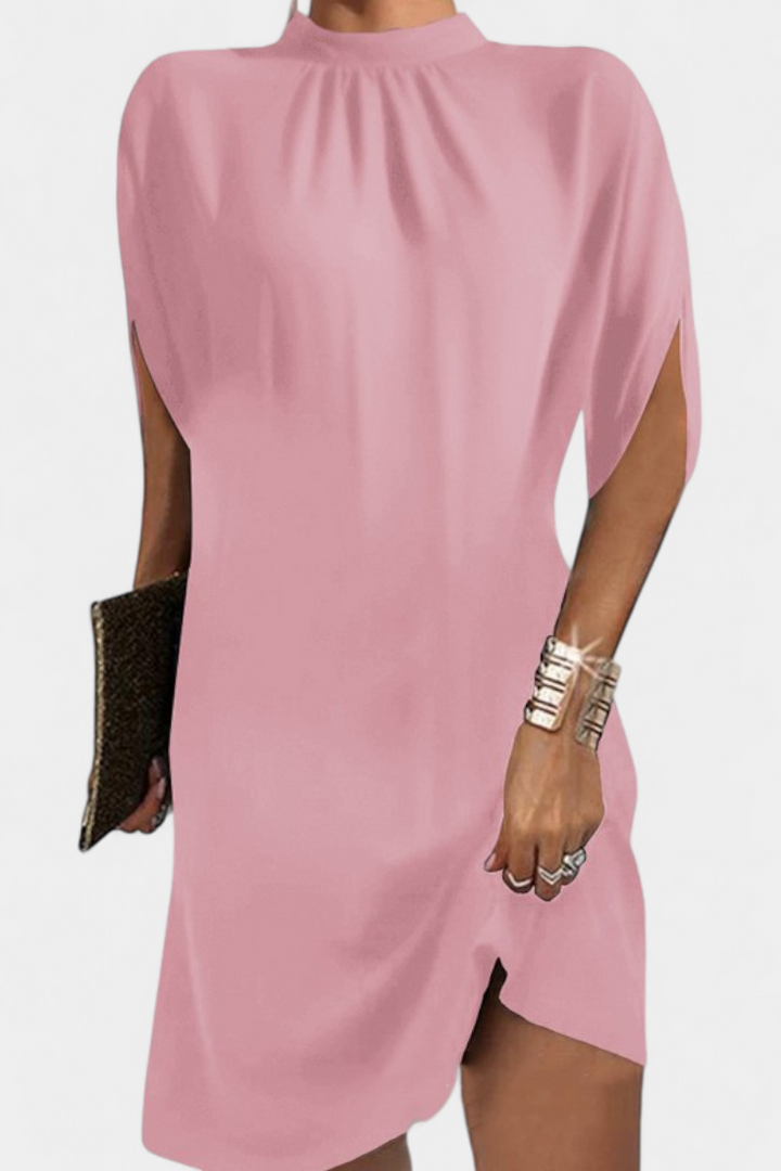Robe Midi Ena Intemporal com Decote Redondo