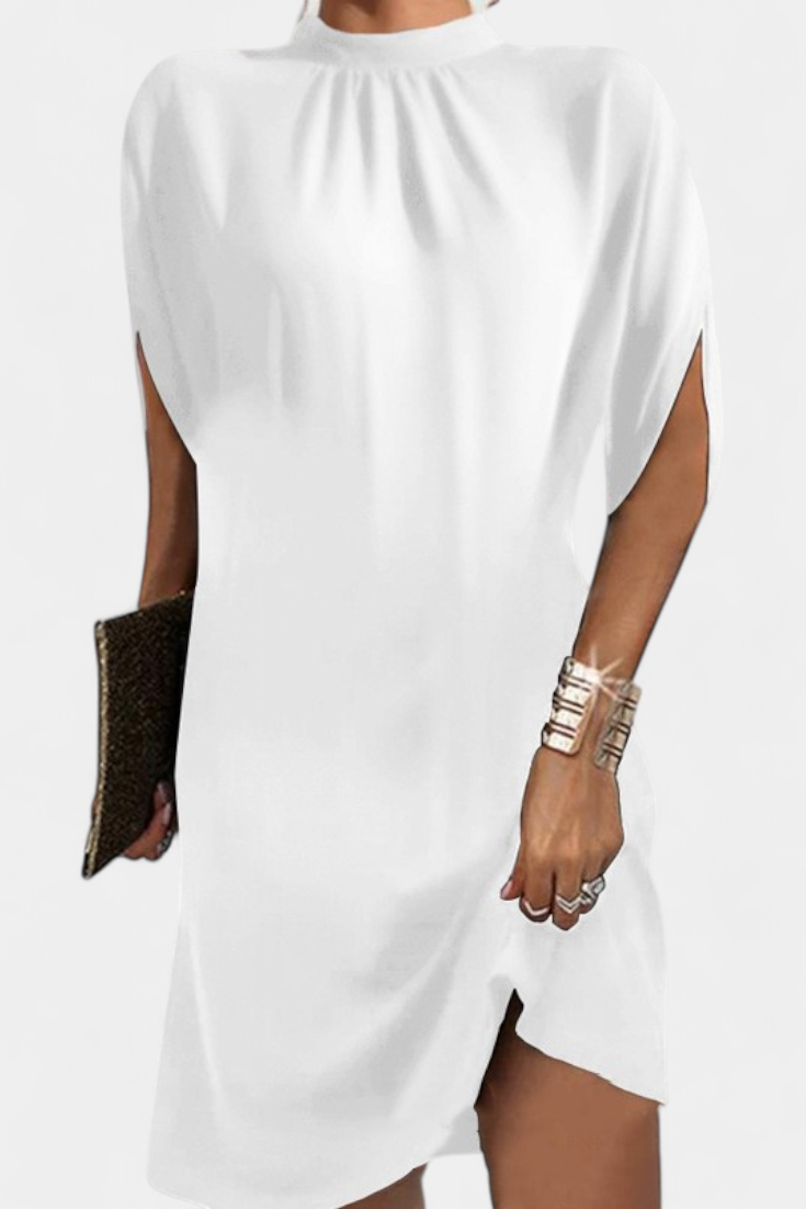 Robe Midi Ena Intemporal com Decote Redondo