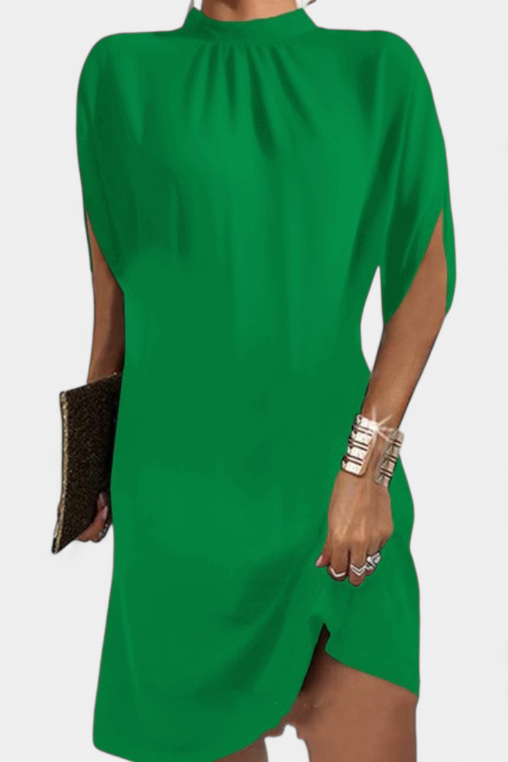 Robe Midi Ena Intemporal com Decote Redondo