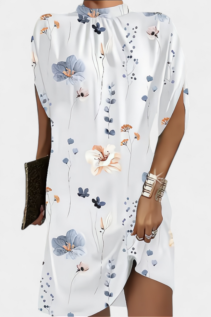 Robe Midi Ena Intemporal com Decote Redondo