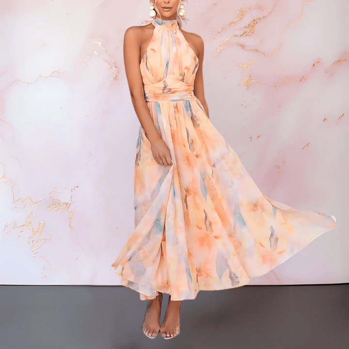 Esther - Vestido aquarela elegante