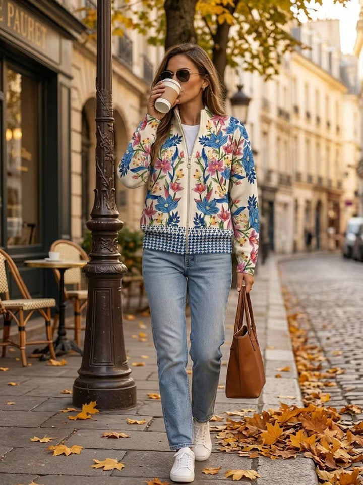 Clementine | Gilet zippado de jardim botânico