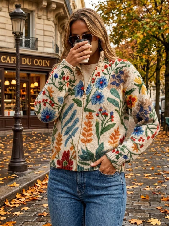 Clementine | Gilet zippado de jardim botânico
