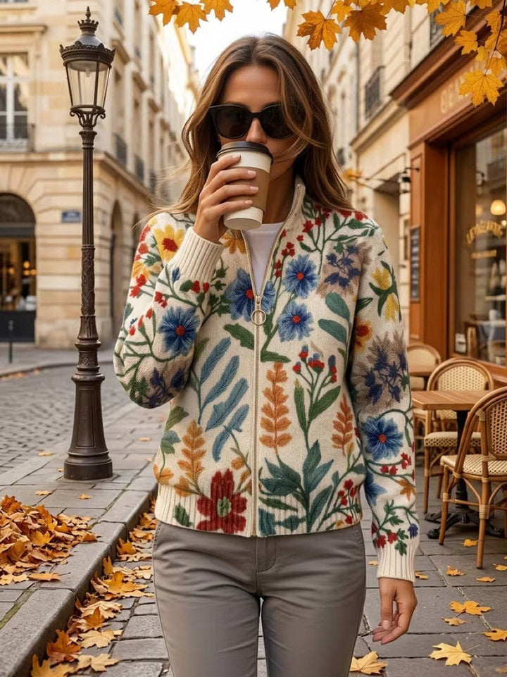 Clementine | Gilet zippado de jardim botânico